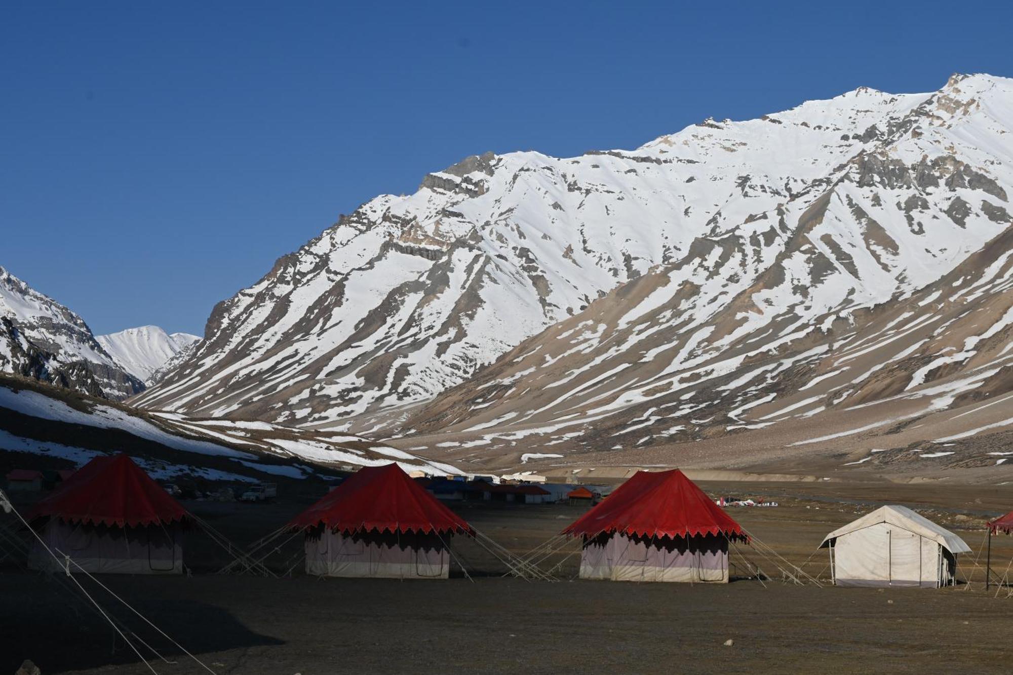 ホテル Himalayan Routes Camp Sarchu Sir Bhum Chun エクステリア 写真